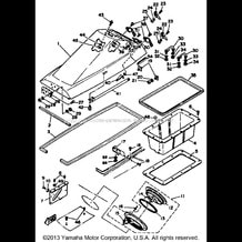 HULL DECK 1 pour Yamaha 1987 WaveRunner WR500H - 1987