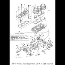 CYLINDER CRANKCASE 1 pour Yamaha 2003 WaveRunner GP1300R - GP1300B - 2003