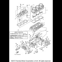 CYLINDER CRANKCASE 1 pour Yamaha 2003 WaveRunner GP1300R - GP1300B - 2003