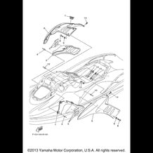 ENGINE HATCH 1 pour Yamaha 2003 WaveRunner GP1300R - GP1300B - 2003