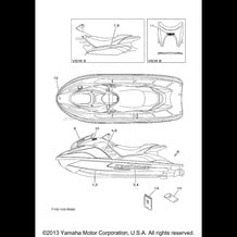 GRAPHICS pour Yamaha 2003 WaveRunner GP1300R - GP1300B - 2003