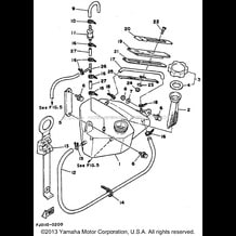 OIL TANK pour Yamaha 1991 WaveRunner WAVE RUNNER III - WRA650P - 1991