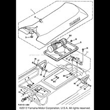 SEAT pour Yamaha 1991 WaveRunner WAVE RUNNER III - WRA650P - 1991