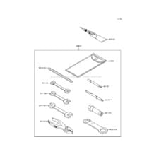 Owner's Tools pour Kawasaki 1994 550 SX
