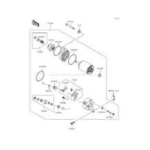 Starter Motor pour Kawasaki 1994 550 SX
