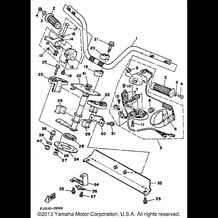 STEERING 1 pour Yamaha 1991 WaveRunner WAVE RUNNER III - WRA650P - 1991