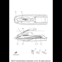 GRAPHICS pour Yamaha 2003 WaveRunner SUPER JET (SJ700BB) 2003
