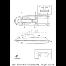 IMPORTANT LABELS pour Yamaha 2003 WaveRunner SUPER JET (SJ700BB) 2003