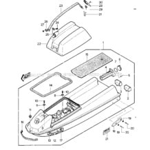 HULL/ENGINE HOOD (JS550-A1/A2) pour Kawasaki 1983 JS550