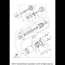 STARTING MOTOR pour Yamaha 2003 WaveRunner SUPER JET (SJ700BB) 2003