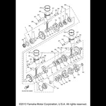 CRANKSHAFT. PISTON pour Yamaha 2003 WaveRunner SUV1200 - SV1200B - 2003