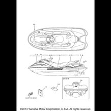 GRAPHICS pour Yamaha 2003 WaveRunner SUV1200 - SV1200B - 2003