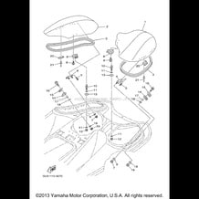 STERN HATCH pour Yamaha 2003 WaveRunner SUV1200 (SV1200B) 2003