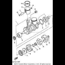 CRANKSHAFT - PISTON pour Yamaha 1991 WaveRunner WAVERUNNER LX 650 (WR650P) 1991