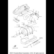 EXHAUST 2 pour Yamaha 2003 WaveRunner XL700 (XL700B) 2003