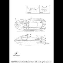 IMPORTANT LABELS pour Yamaha 2003 WaveRunner XL700 (XL700B) 2003