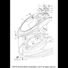 ENGINE HATCH 1 pour Yamaha 2003 WaveRunner XLT1200 - XA1200AB - 2003