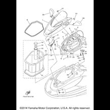 ENGINE HATCH 2 pour Yamaha 2003 WaveRunner XLT1200 - XA1200AB - 2003