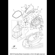 ENGINE HATCH 2 pour Yamaha 2003 WaveRunner XLT1200 (XA1200AB) 2003