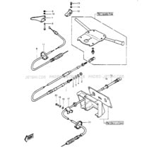 CABLES ('84-'86 JS440-A8/A9/A10) pour Kawasaki 1984 JS440