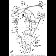 FUEL TANK pour Yamaha 1991 WaveRunner WAVERUNNER LX 650 (WR650P) 1991