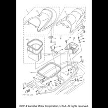 SEAT UNDER LOCKER pour Yamaha 2003 WaveRunner XLT1200 (XA1200AB) 2003
