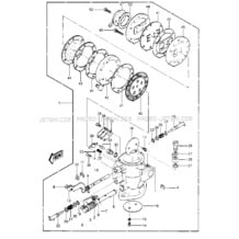 CARBURETOR  ('84-'86 JS440-A8/A9/A1 pour Kawasaki 1984 JS440