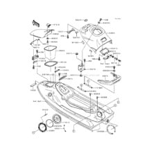 Hull Fittings(JH750-B2/B3) pour Kawasaki 1994 Super Sport XI