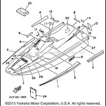 GRAPHIC - TOOL pour Yamaha 1991 WaveRunner WAVERUNNER LX - WR650P - 1991