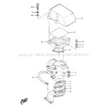 CARBURETOR BRACKETS/FLAME ARRESTER ('84- pour Kawasaki 1984 JS440