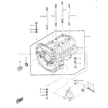 CRANKCASE ('84-'86 JS440-A8/A9/A10) pour Kawasaki 1984 JS440