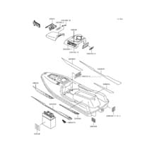 Labels(JF650-B6/B7) pour Kawasaki 1994 TS