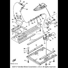 HULL - DECK 2 pour Yamaha 1991 WaveRunner WAVERUNNER LX - WR650P - 1991