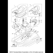 SEAT UNDER LOCKER pour Yamaha 2004 WaveRunner FX Cruiser (Cali.) - FX1000ACC - 2004