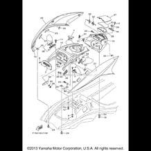 ENGINE HATCH 1 pour Yamaha 2004 WaveRunner FX Cruiser - FX1000AC - 2004