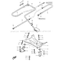 ENGINE MOUNT/COOLING & BILGE ('84-'86 JS pour Kawasaki 1984 JS440