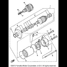 STARTING MOTOR pour Yamaha 1991 WaveRunner WAVERUNNER LX 650 (WR650P) 1991