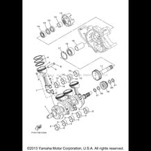 CRANKSHAFT PISTON pour Yamaha 2004 WaveRunner FX Cruiser High Output (Cali.) - FX1100ACC - 2004