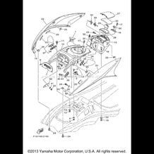 ENGINE HATCH 1 pour Yamaha 2004 WaveRunner FX Cruiser High Output (Cali.) - FX1100ACC - 2004