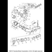 EXHAUST 1 pour Yamaha 2004 WaveRunner FX Cruiser High Output (Cali.) - FX1100ACC - 2004