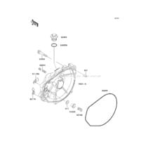 Engine Cover(s) pour Kawasaki 1995 750 SXi