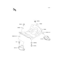 Engine Mount pour Kawasaki 1995 750 SXi