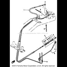 CONTROL CABLE pour Yamaha 1992 WaveRunner SUPER JET - SJ650Q - 1992