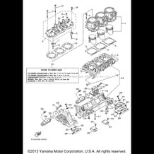 CYLINDER CRANKCASE 1 pour Yamaha 2004 WaveRunner GP1300R - GP1300C - 2004