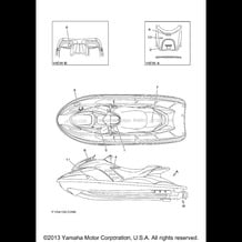 IMPORTANT LABELS pour Yamaha 2004 WaveRunner GP1300R - GP1300C - 2004