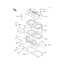 Cylinder Head/Cylinder pour Kawasaki 1995 750 ZXi