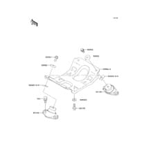 Engine Mount pour Kawasaki 1995 750 ZXi