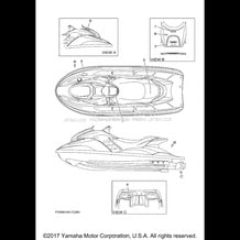 IMPORTANT LABELS pour Yamaha 2004 WaveRunner GP800R - GP800AC - 2004