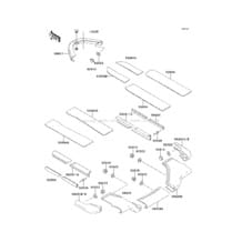 Pads pour Kawasaki 1995 750 ZXi