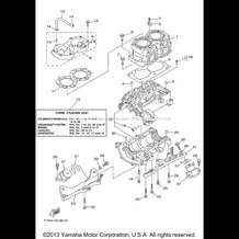 CYLINDER CRANKCASE pour Yamaha 2004 WaveRunner SuperJet - SJ700BC - 2004